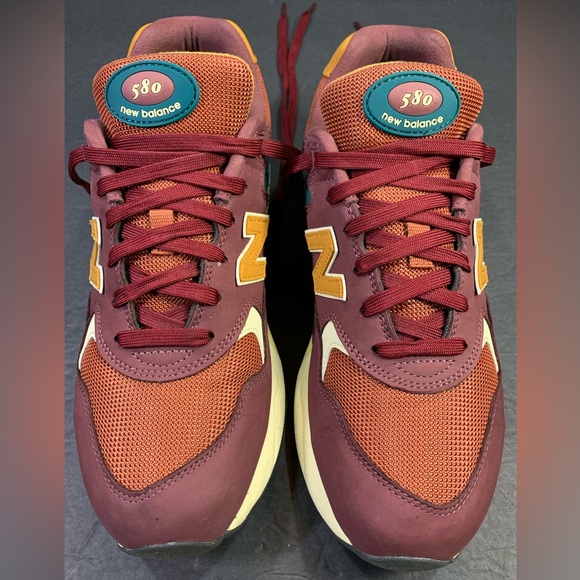 New Balance 580 Men’s Sneakers “ Washed Burgundy “ Shoe Size- 10 - Picture 5 of 11